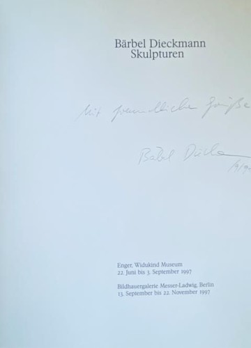 Bärbel dieckmann skulpturen - bärbel,