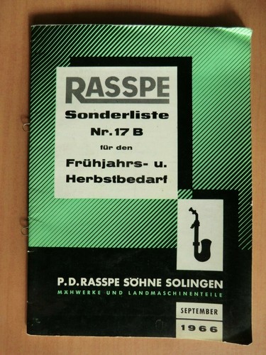 Rasspe katalog - rasspe,